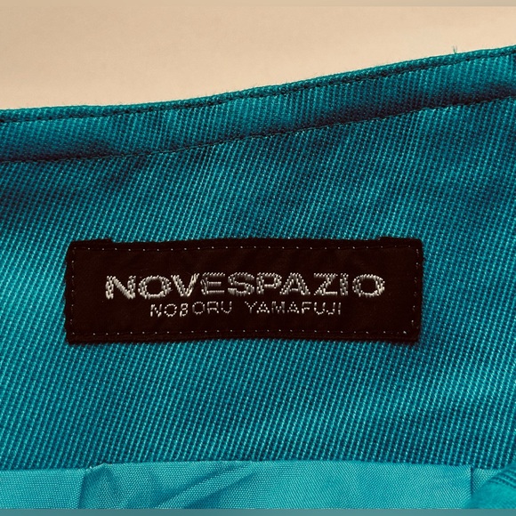 Vintage Novespazio - Noboru Yamafuji - High-Low Waist Turquoise Skirt EUC est XS - Picture 5 of 7